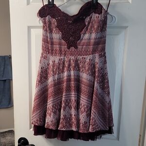 Free People Deep Red Dress